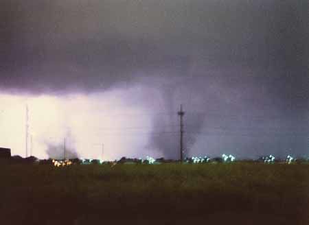 This is the only known photo of the Grand Island tornadoes.